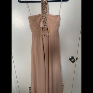 Nude maxi dress